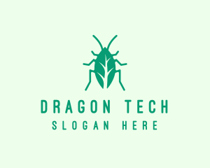 Green Leaf Cockroach logo design