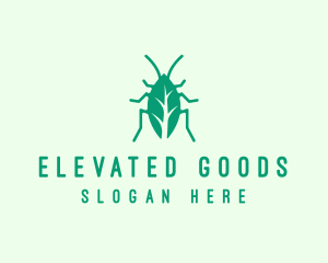 Green Leaf Cockroach logo design