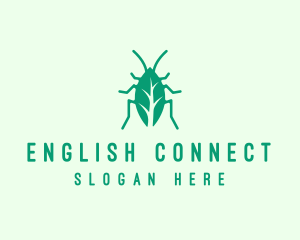 Green Leaf Cockroach logo design