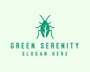 Green Leaf Cockroach logo design