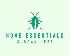 Green Leaf Cockroach logo design