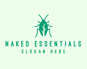 Green Leaf Cockroach logo design