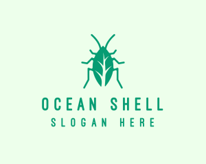 Green Leaf Cockroach logo design