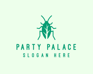 Green Leaf Cockroach logo design