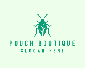 Green Leaf Cockroach logo design