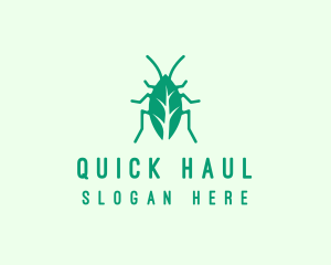 Green Leaf Cockroach logo design