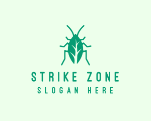 Green Leaf Cockroach logo design