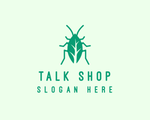 Green Leaf Cockroach logo design