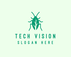 Green Leaf Cockroach logo design