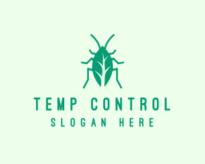 Green Leaf Cockroach logo design