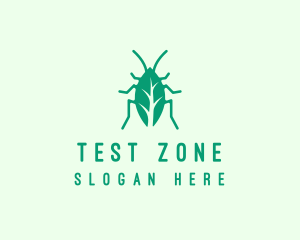 Green Leaf Cockroach logo design