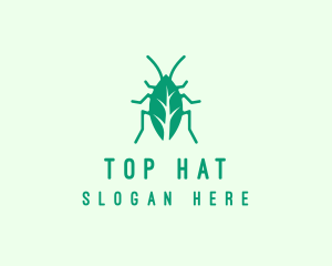 Green Leaf Cockroach logo design