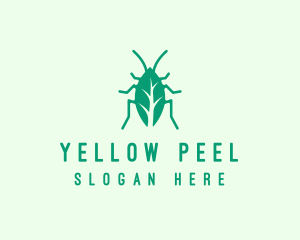 Green Leaf Cockroach logo design