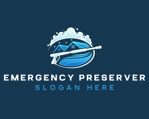 Hydro Roof Pressure Washer  logo design