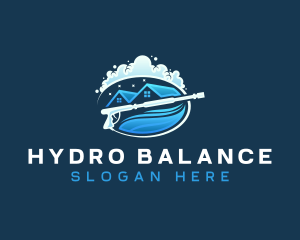 Hydro Roof Pressure Washer  logo design