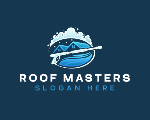 Hydro Roof Pressure Washer  logo design