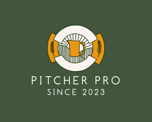 Kombucha Brewery Pitcher logo design