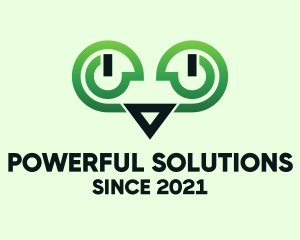 Owl Power Tech  logo design