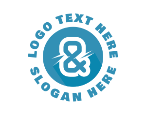 Font - Blue Ampersand Type logo design