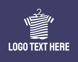 Trendy - Striped Tee Shirt logo design