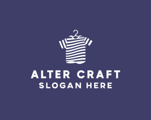 Striped Tee Shirt logo design