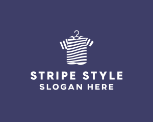 Striped Tee Shirt logo design