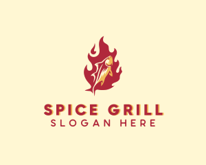 Hot Grill Fish logo design