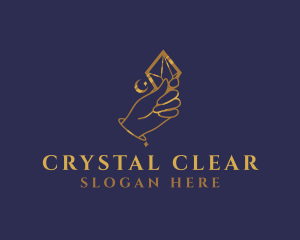 Crystal Hand Jewelry logo design