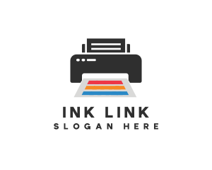 Printing Printer Paper logo design