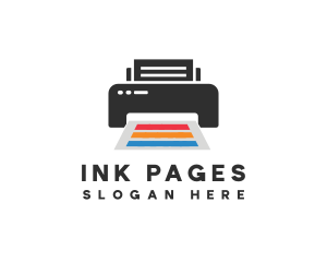 Printing Printer Paper logo design