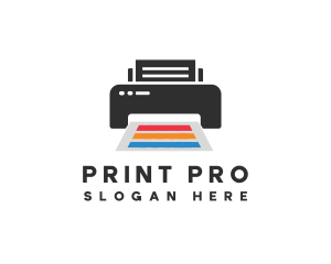 Printing Printer Paper logo design