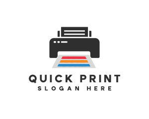 Printing Printer Paper logo design