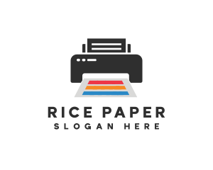 Printing Printer Paper logo design