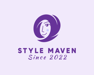 Woman Hair Styling logo design