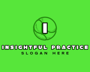Tennis Ball Lettermark logo