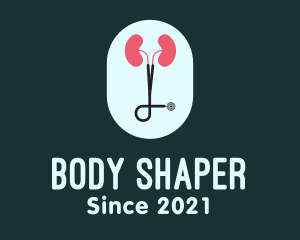 Medical Kidney Stethoscope logo design