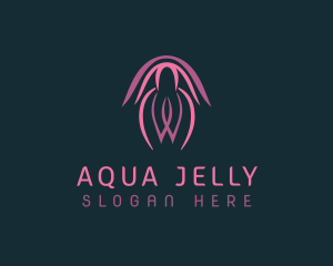 Ocean Jellyfish Aquarium logo design