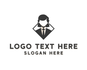 Female Business Consultant logo