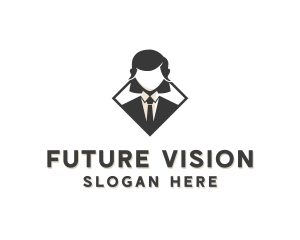 Female Business Consultant logo