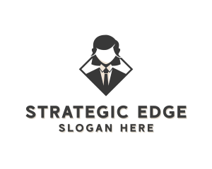 Female Business Consultant logo