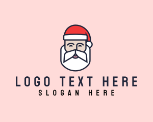 Santa Claus Christmas logo