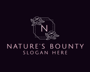 Natural Flower Decoration logo design