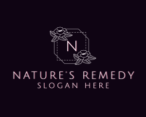 Natural Flower Decoration logo design