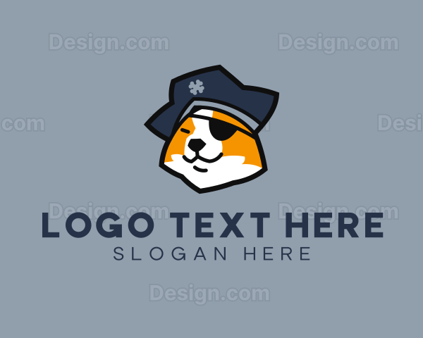 Pirate Dog Pet Logo