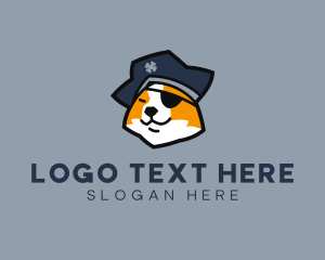 Pirate Dog Pet Logo