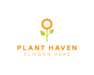 Sunflower Gear Plant logo design