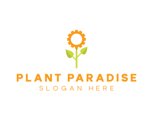 Sunflower Gear Plant logo design