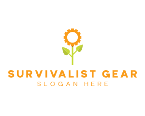 Sunflower Gear Plant logo design