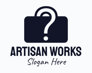 Question Briefcase Mystery logo design