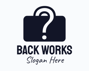 Question Briefcase Mystery logo design